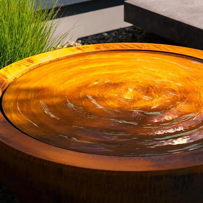 Watertafel in cortenstaal Ø120x53,1cm