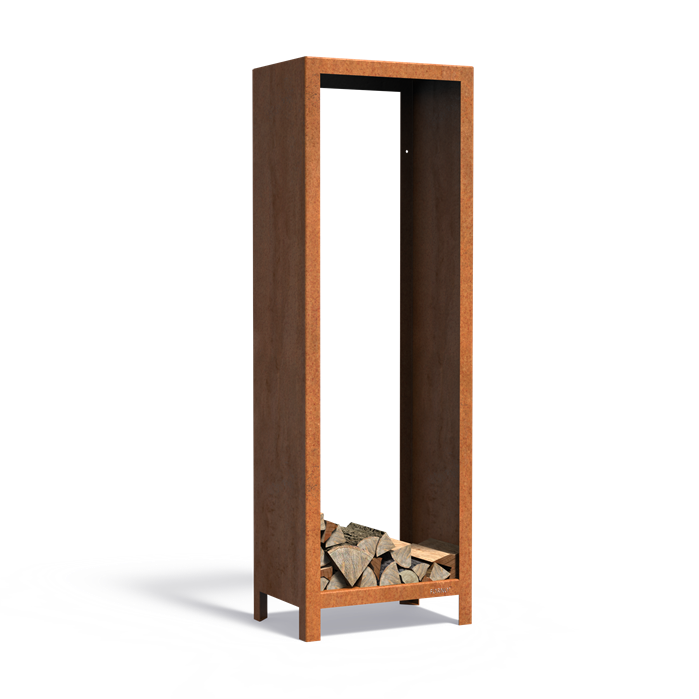 Cortenstaal houtopslag 60cm