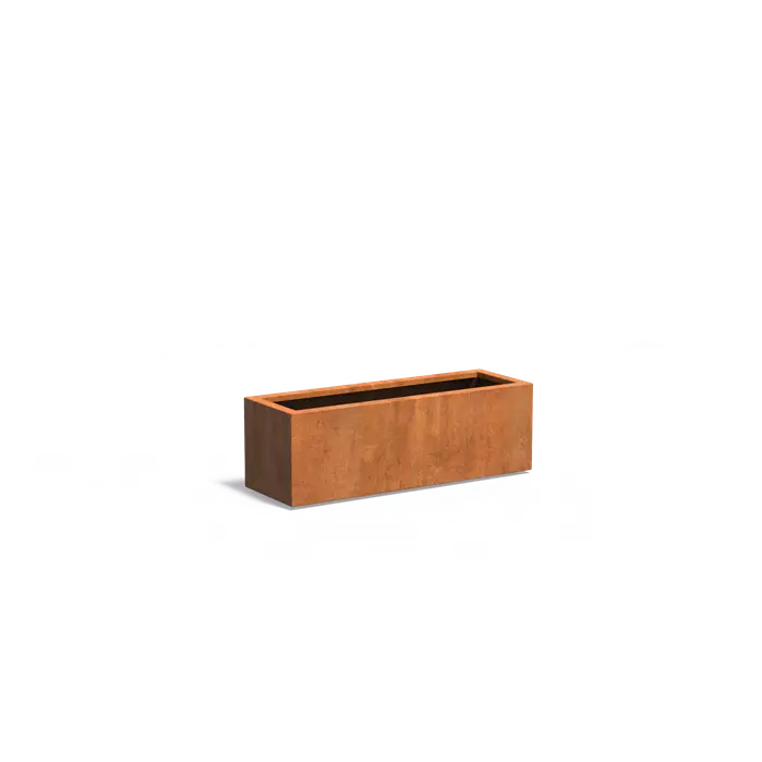 Moestuinbak cortenstaal 120x40x40cm