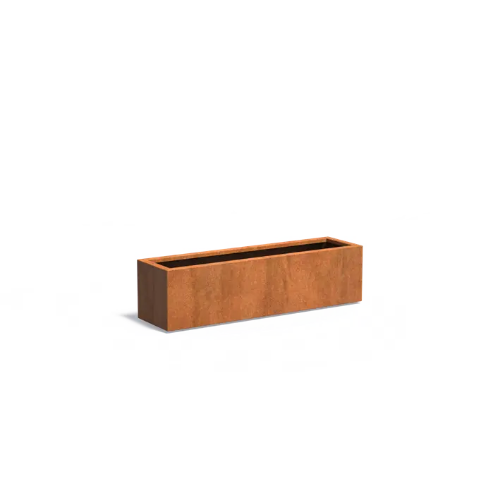 Moestuinbak cortenstaal 150x40x40cm