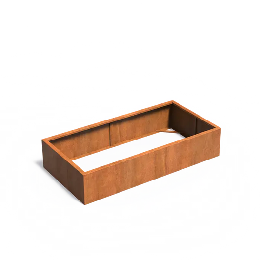 Moestuinbak cortenstaal 200x100x40cm