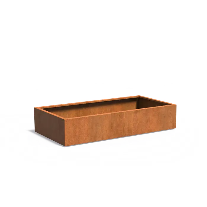 Moestuinbak cortenstaal 200x100x40cm