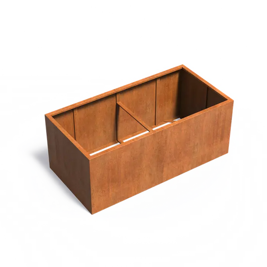 Moestuinbak cortenstaal 200x100x80cm