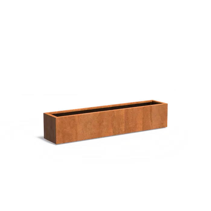 Moestuinbak cortenstaal 200x40x40cm