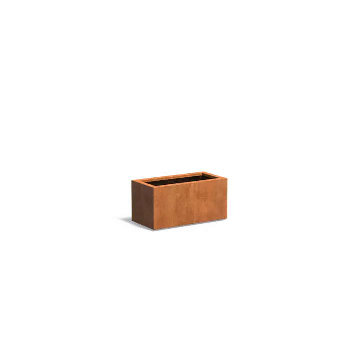 Moestuinbak cortenstaal 80x40x40cm