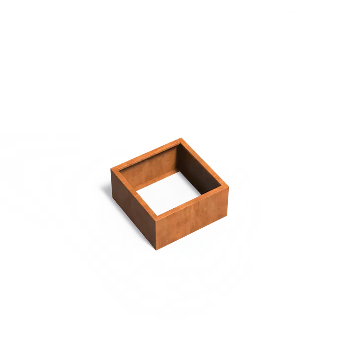 Moestuinbak cortenstaal 80x80x40